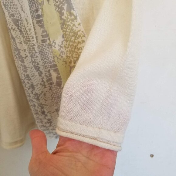 NEW Soft Surroundings Silk Trim Wool Open Cardigan - Picture 7 of 7